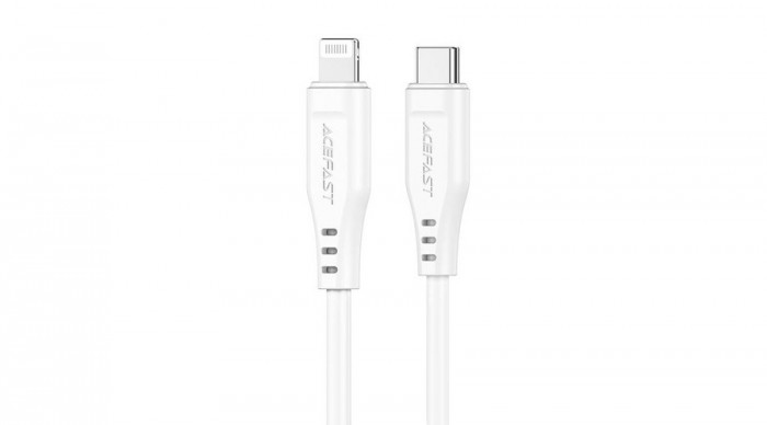 Acefast C3-01 Cablu USB MFI USB-C Lightning, 30W, 1,2 m (alb)