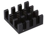 Radiator Aluminiu Negru 14x14x6mm