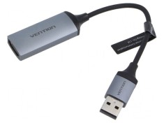 Adaptor HDMI USB A USB C 0,1m gri - Adaptor HDMI USB A USB C 0,1m gri