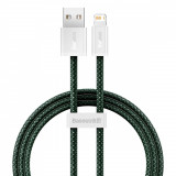Cablu USB-A Baseus Dynamic 2 Series - Lightning 2.4A 480Mb/s 1m Verde CALD040006