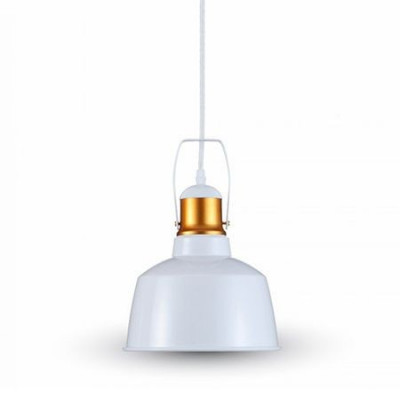 Corp suspendat pentru iluminat max 60w ip20 aluminiu, alb foto