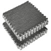 Set 10 piese covor tip puzzle, flippy, spuma eva, pufos, 30 x 30 x 1 cm, gri