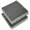Set 10 piese covor tip puzzle, flippy, spuma eva, pufos, 30 x 30 x 1 cm, gri