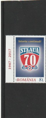 ROMANIA 2017 LP 2149 STEAUA 70 DE ANI DE LA INFIINTARE CU TABS MNH NESTAMPILAT foto