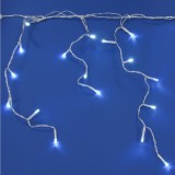 Instalație Lumini Perdea, Fără Brand, 100 Becuri LED, Lungime 5m, Alb Rece, Cablu Transparent, Oem