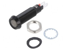 Lampă de control LED verde 24-28VDC IP67 &Oslash;8,1mm