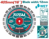 Disc diamantat pentru taiere asfalt TOTAL 405 mm, sudat laser