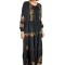 Rochie dama S25 negru/galben , marimea S
