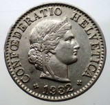 1.585 ELVETIA 5 RAPPEN 1932 B NICHEL