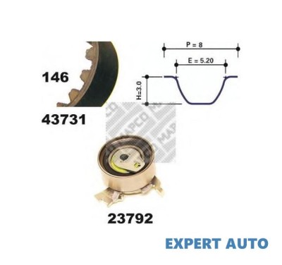 Kit distributie / kit curea distributie / set curea de distributie Opel OMEGA A (16_, 17_, 19_) 1986-1994 foto