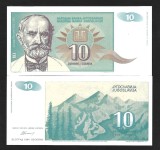 IUGOSLAVIA 10 DINARA / DINARI 1994 UNC , P - 138a , necirculata