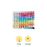 Set 100 markere - Ohuhu Oahu - Fine &amp; Chisel | Ohuhu