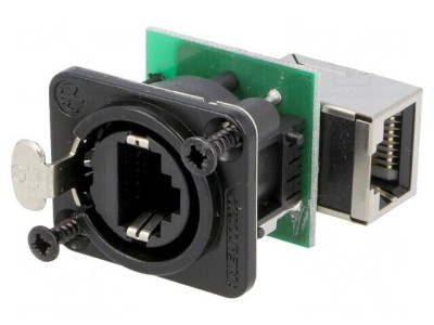 Adaptor Soclu etherCON 8p8c Cat5e Aurit foto