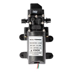 Pompa de apa cu presostat, 12 V, 2.2 Ah, 5.5 bar, pentru rulote, bucatarii mobile, pompe de stropit, autoamorsare