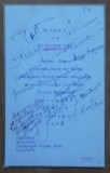 Cumpara ieftin Meniu Capsa , Dineul din 15 Oct. 1931 , semnaturi