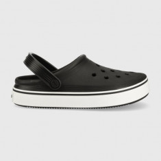Crocs papuci Crocband Clean Clog culoarea negru 208371