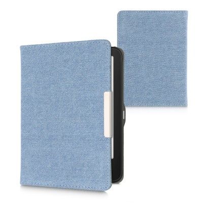 Husa pentru Tolino Vision 4/Vision 3/Vision 2, Kwmobile, Albastru, Textil, 58112.23 foto