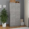 VidaXL Șifonier, gri beton, 80x52x180 cm, lemn prelucrat 800643