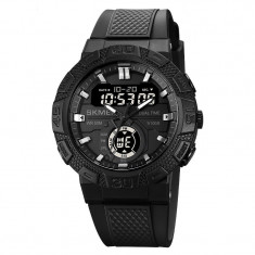 Ceas barbatesc Skmei Analog Digital Quartz Casual Cronometru Alarma Negru