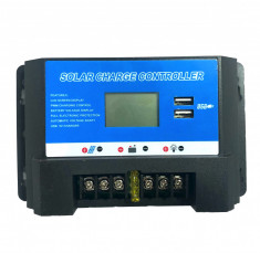 Regulator-controler solar PWM 20A, 12V/24V, 2 X USB foto