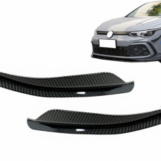 Ornamente bara fata flapsuri compatibil cu VW Golf 8 Mk8 MQB GTI / R-Line (2020-Up) Carbon Look FBFOBG8GTI