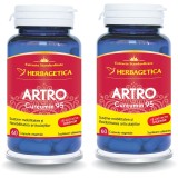 Pachet Artro Curcumin 95 60cps+60cps (50% reducere la al doilea produs)