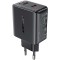 Incarcator Retea Acefast A49, 35W, 3A, 2 x USB-C, Negru