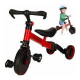 Tricicleta Copii Trike Fix Mini 3&icirc;n1 cu Pedale, Rosu