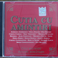 Căsuța cu amintiri , cd cu muzică ușoară , șlagăre Românești