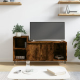 Comodă TV, stejar fumuriu, 100x35x55 cm, lemn prelucrat, vidaXL