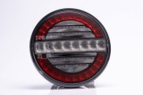 Lampa LED Auto 3 Functii: Pozitie, Ceata, Mansalier FT-214, 12-36V, Omologata E9, Spate, Universala, Cristal, EMC, 1m Cablu