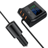 &Icirc;ncărcător auto 90W USB-C/3x USB PPS PD3.0 QC3.0 AFC FCP s negru B8 Acefast