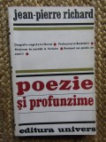 POEZIE SI PROFUNZIME-JEAN-PIERRE RICHARD