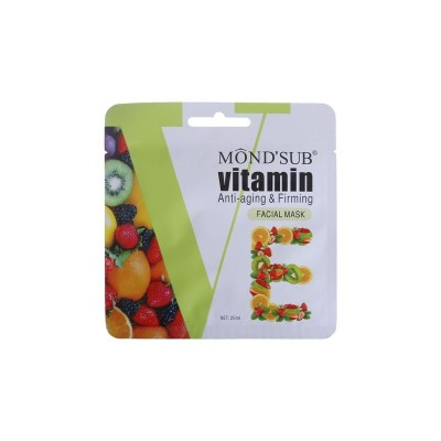 Mască facială cu vitamina E, anti-&amp;icirc;mbătr&amp;acirc;nire și pentru fermitate, 25 ml, 24 bucăți foto
