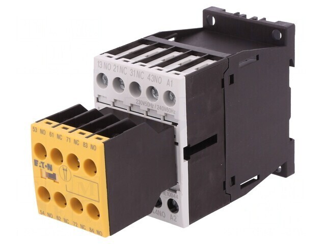 Contactor 3P 6A cu 4NC și 4NO 230/240V