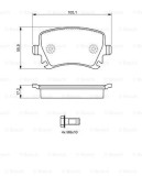 BOSCH 0 986 494 062 set placute frana,frana disc