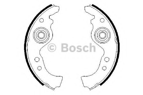 Set saboti frana FIAT PUNTO Cabriolet (176C) (1994 - 2000) BOSCH 0 986 487 030