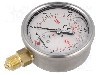 Manometru cu glicerina, 0...250bar, PNEUMAT - M63R.GL250G14