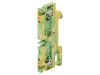 Conector sina 2.5mm2, 2 borne, WEIDM&Uuml;LLER, montare pe sina TS35, galben-verde, 800V, UL94V-0
