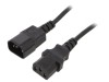 Cablu Alimentare IEC C13-C14 1.8m Negru 6A, Gembird