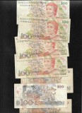 Brazilia 100 cruzados novos 1989 F-VF pret pe bucata