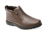 Ghete SHOWMEN maro, SH2401, din piele naturala
