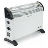 Convector electric, 3 trepte de putere 750/1250/2000 W, Alb, montare Perete/Podea, Powermat