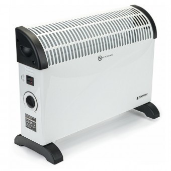 Convector electric, 3 trepte de putere 750/1250/2000 W, Alb, montare Perete/Podea foto