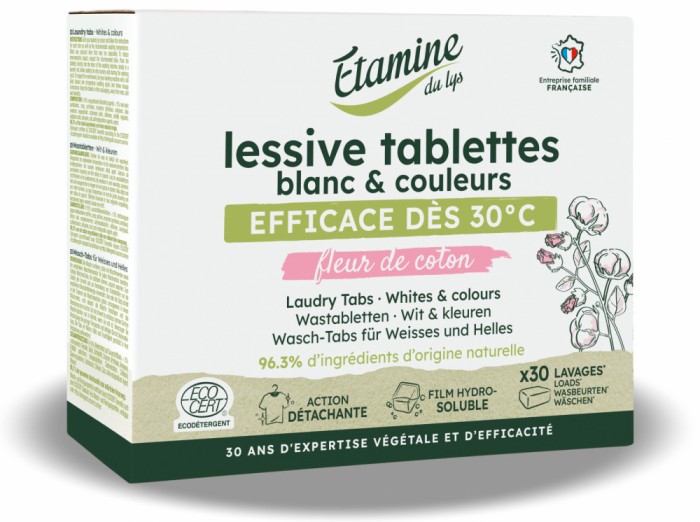 Tablete BIO rufe albe si colorate, parfum flori de bumbac Etamine