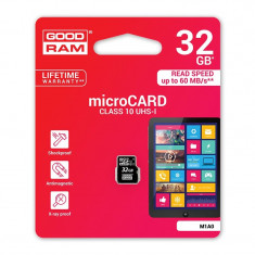 Card Micro SD Goodram, 32 GB, clasa 10 foto