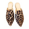 Saboti dama din piele de ponei cu imprimeu animal print Sole, 35 - 41, Ingiro