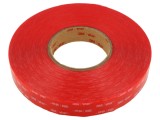 Bandă de fixare dublă 25mm x 33m, rezistentă la umiditate și solvenți