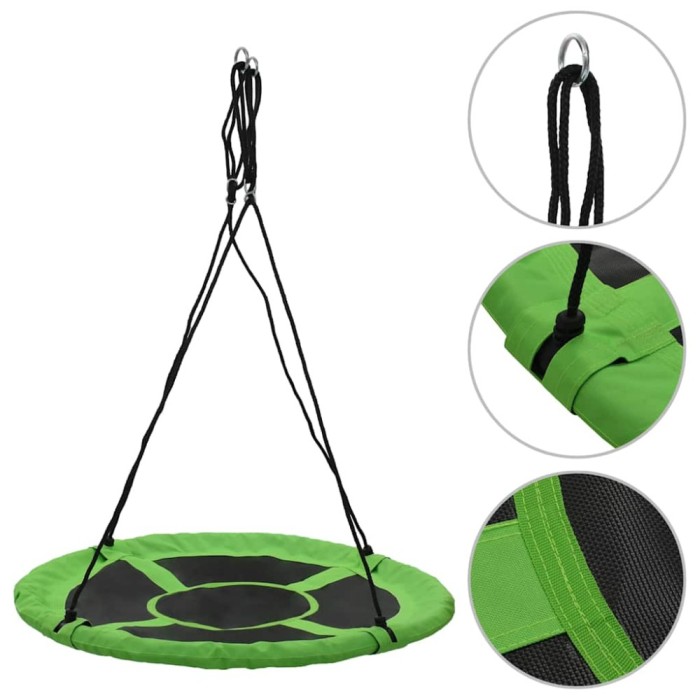 vidaXL Leagăn, verde, 110 cm, 100 kg 91808