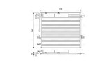 Condensator AC Mercedes Gl (X164), 2006-2012; Clasa M (W164), 2005-2012; Clasa R (W251), 2005-, Cv Automata Aluminiu/Aluminiu Brazat, 625 (585)X525x1